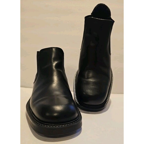 **Kenneth Cole Unlisted Men’s Classic Look Leather Chelsea Boots Black Size 8.5M - Picture 11 of 16